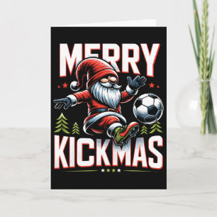 Carte Gnome de foot Joyeux Kick Noël 