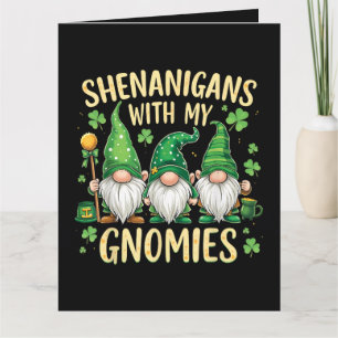 Carte Gnome de la Fête de la Saint-Patrick Chanceux Trèf