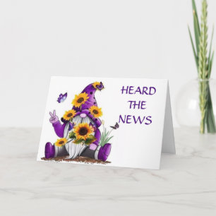 Carte GNOME DIT HEUREUX "70e ANNIVERSAIRE"