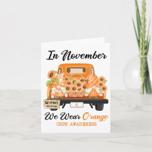 Carte Gnome En Novembre Nous Portons Orange Ribbon Crps 