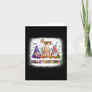 Carte Gnome Halloween Thanksgiving Christmas Happy Hallo