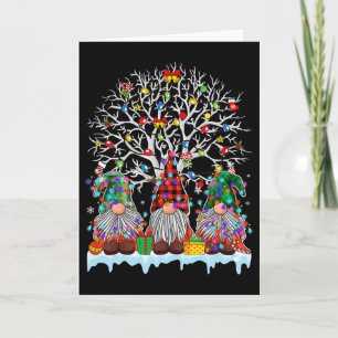 Carte Gnome Joyeux Noël Lumière Famille G