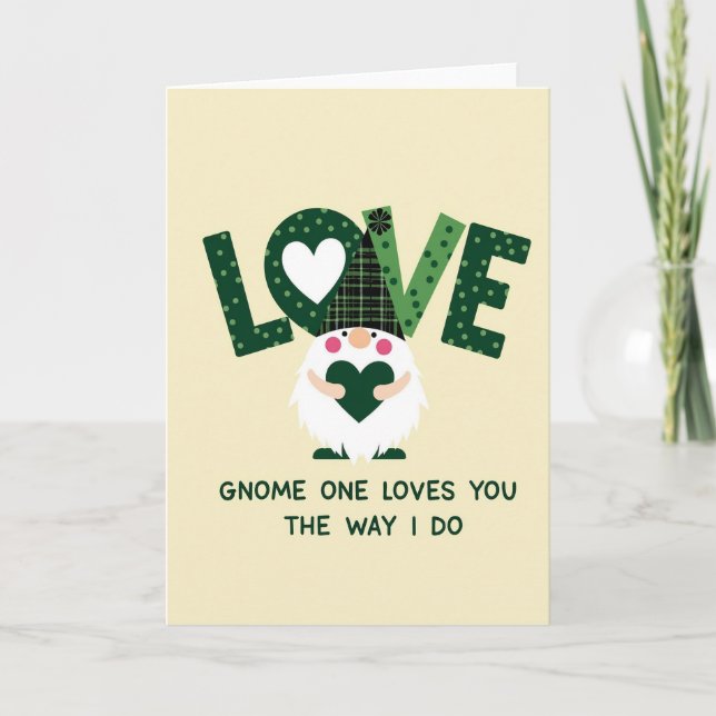 Carte Gnome One Loves You (Devant)