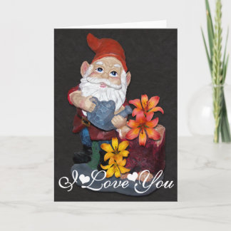 Carte Gnome Photo Design Image I Love You