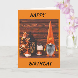 CARTE GNOME SAYS *FALL BIRTHDAYS RULE* BIRTHDAY CARD
