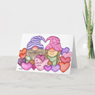 Carte Gnomes amoureux