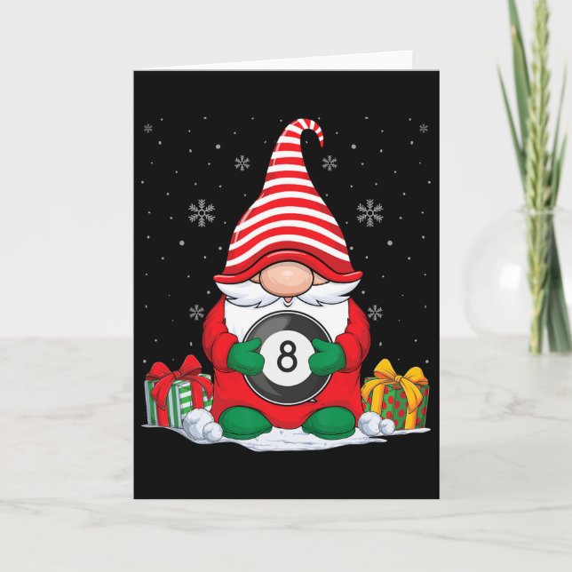 Carte Gnomes de Noël de Billard Ll Mignons Billard Ll Am (Devant)
