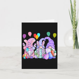Carte Gnomes mignons OEufs de Pâques Byllons Drôle Gnome