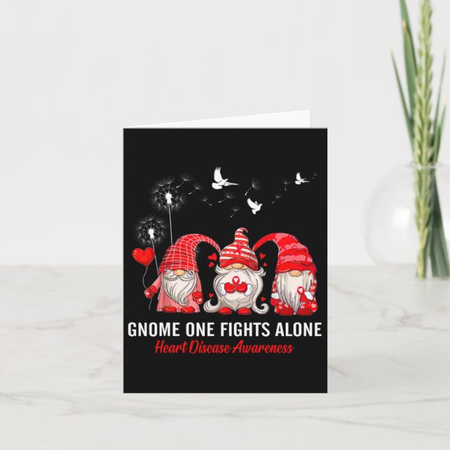 Carte Gnomes One combat seul Heart Disease Awareness (Devant)