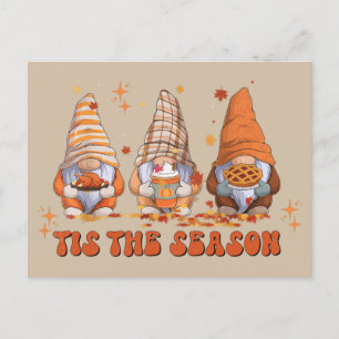 Carte Gnomes Thanksgiving Holiday