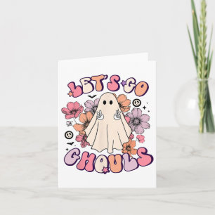 Carte Go Ghouls Retro Halloween Bychelorette Brida