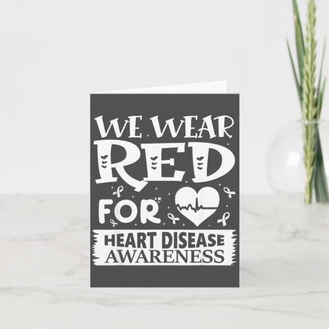 Carte Go Red – Awareness For Us Heart Health Month In Fe (Devant)