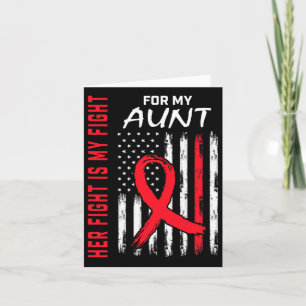Carte Go Red Her Fight Tante Cardiopathie Sensibilisatio