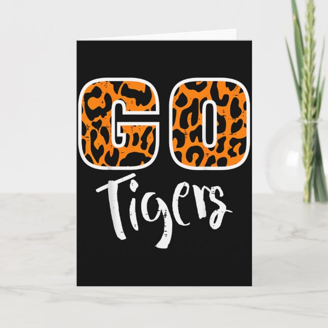 Carte Go Tiger Men Women Kids Girls Youth Boys Teen  (Devant)