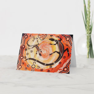 Carte Goanna à Sunrise Card