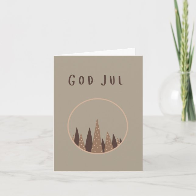 Carte God jul (julkort) Noël suédois (Devant)