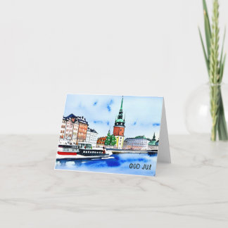 Carte God Jul, Noël suédois