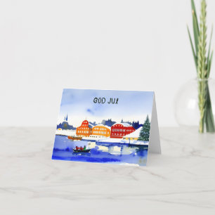 Carte God Jul, Noël suédois
