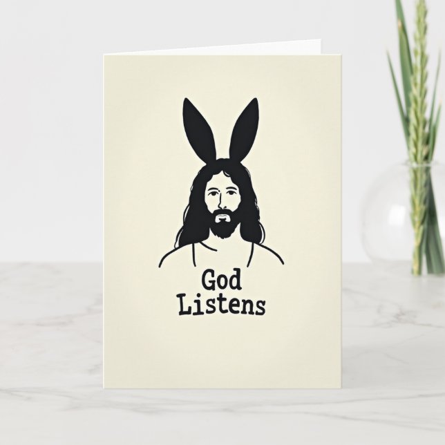 Carte God Listens Thoughtful Card (Devant)