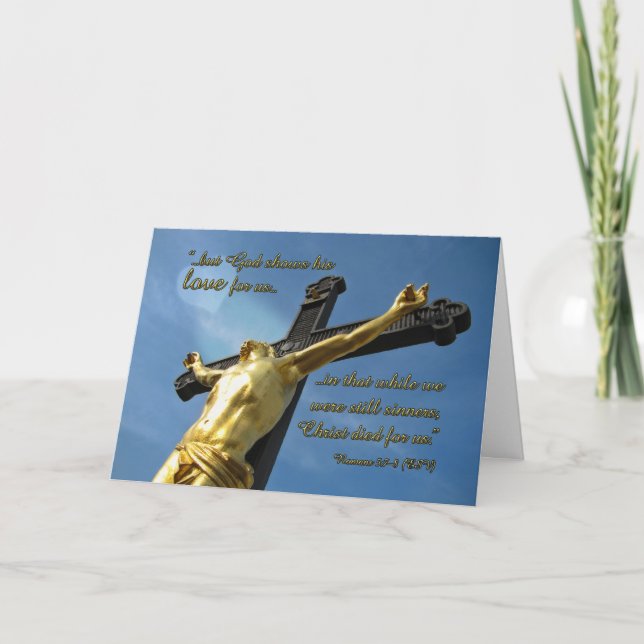 Carte God Lots You Romans 5:7-8 Bible Verse Note Card (Devant)