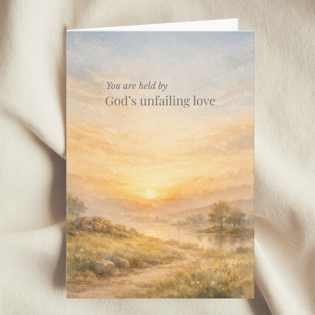 Carte God’s Unfailing Love Christian Encouragement (Créateur téléchargé)