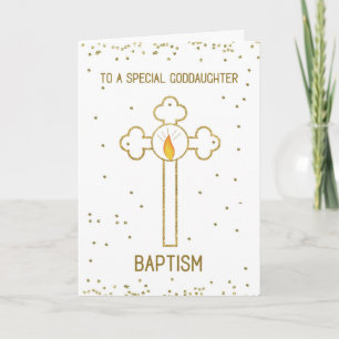 Carte Godgirl Baptism Gold Cross