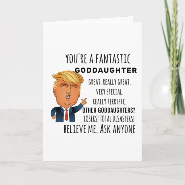 Carte Godgirl Funny Cadeau Anniversaire Meilleur cadeau (Devant)