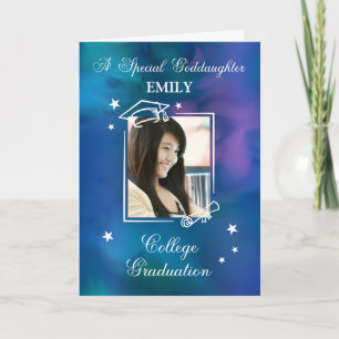 Carte Godgirl Photo Custom Name College Graduation
