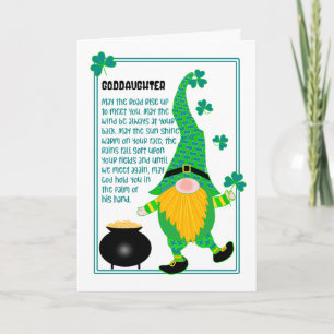 Carte Godgirl St Patrick's Leprechaun Celtic Card