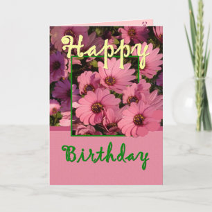 Carte GODMOTHER - Anniversaire avec Fleurs marguerites r