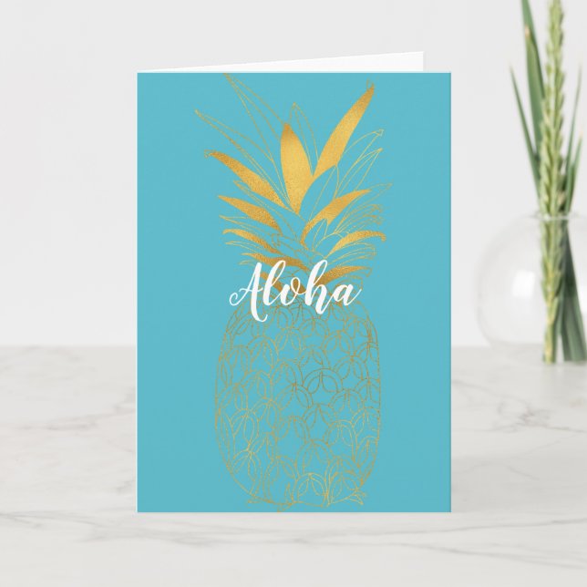 Carte Gold Aqua Aloha (Devant)