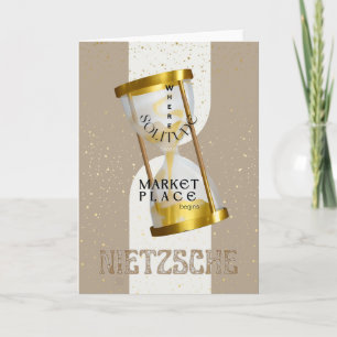 Carte Gold Art Nouveau Introvert Philosophie citation