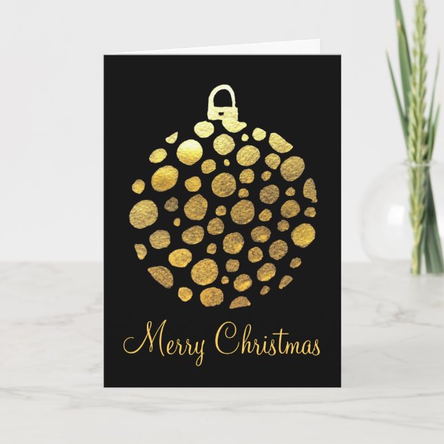 Carte Gold bauble (Devant)