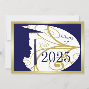 Carte Gold et Blue Man Silhouette 2025