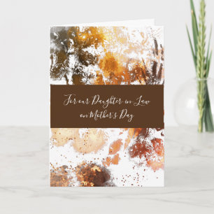 Carte Gold Floral Fille de belle-mère