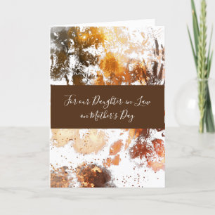 Carte Gold Floral Fille de belle-mère