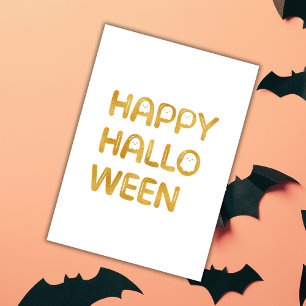 Carte Gold Happy Halloween