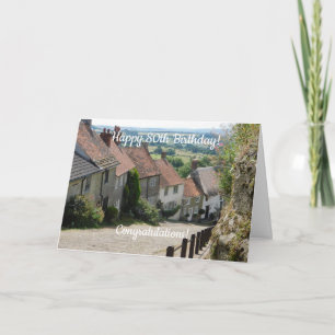 Carte Gold Hill, Shaftesbury, Dorset - 80e anniversaire