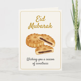 Carte Gold Maamoul Pastry & Dates Sweet Eid Mubarak