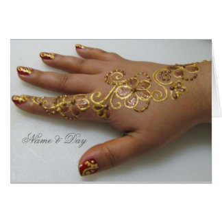 Carte Gold Mehndi main