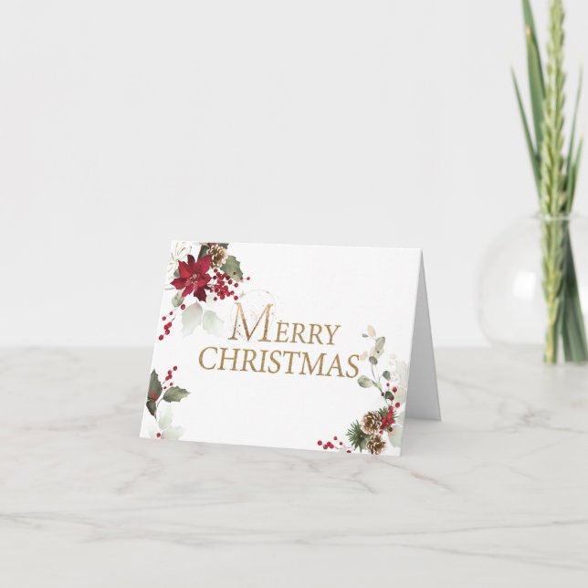 Carte Gold Merry Christmas (Devant)