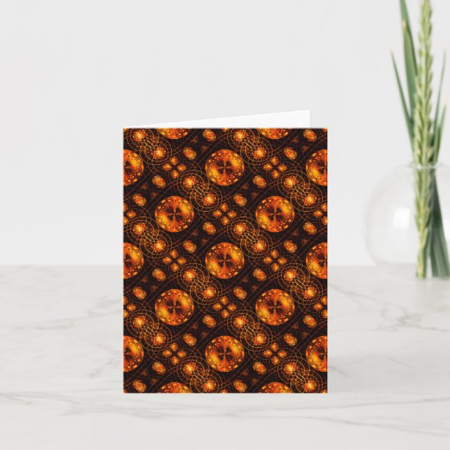 Carte Gold Modern Boho Elegant Abstract Art Pattern #507 (Devant)