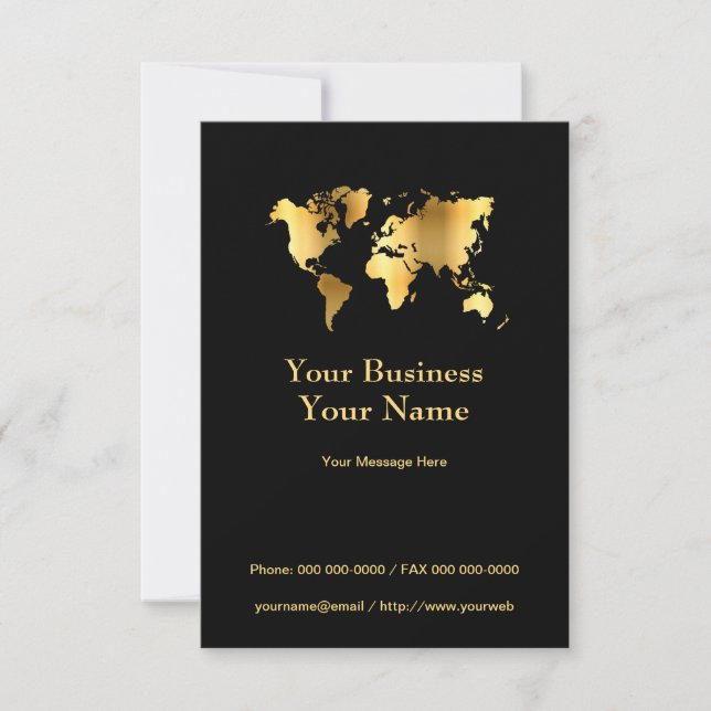Carte Gold World Business Carte (Devant)