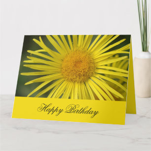 Carte Golden Bloom Elegant Birthday Card