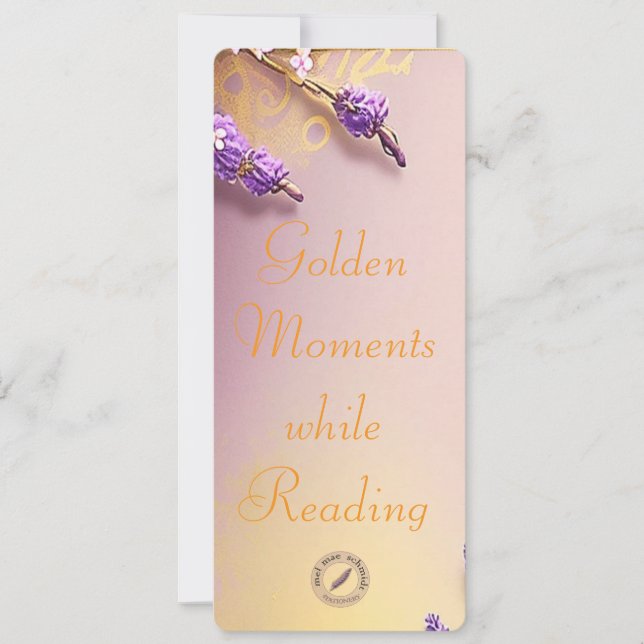 Carte Golden Bookmark Mel Mae Schmidt Stationery (Devant)