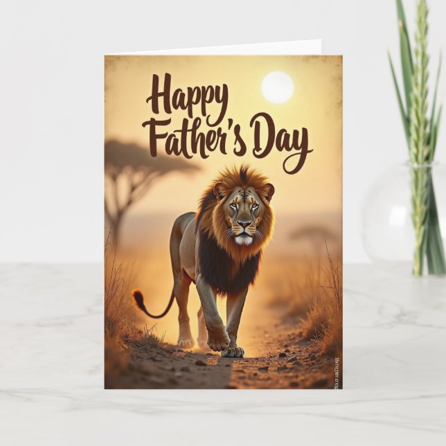 Carte Golden Fathers Day Stride (Devant)