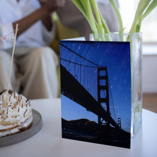 Carte Golden Gate Bridge Photo Edit - Nuit pluvieuse