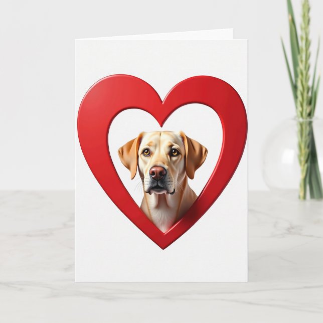 Carte Golden Labrador Love Card (Devant)