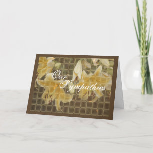 Carte Golden Lilies Sympathie - personnaliser à toute oc