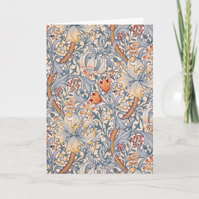 Carte Golden Lily, William Morris (Devant)